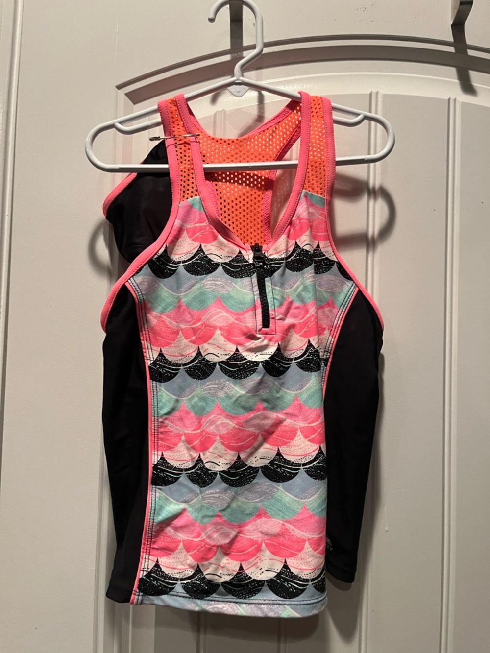 Gerry Weber Black Swimwear with Coral Trim
